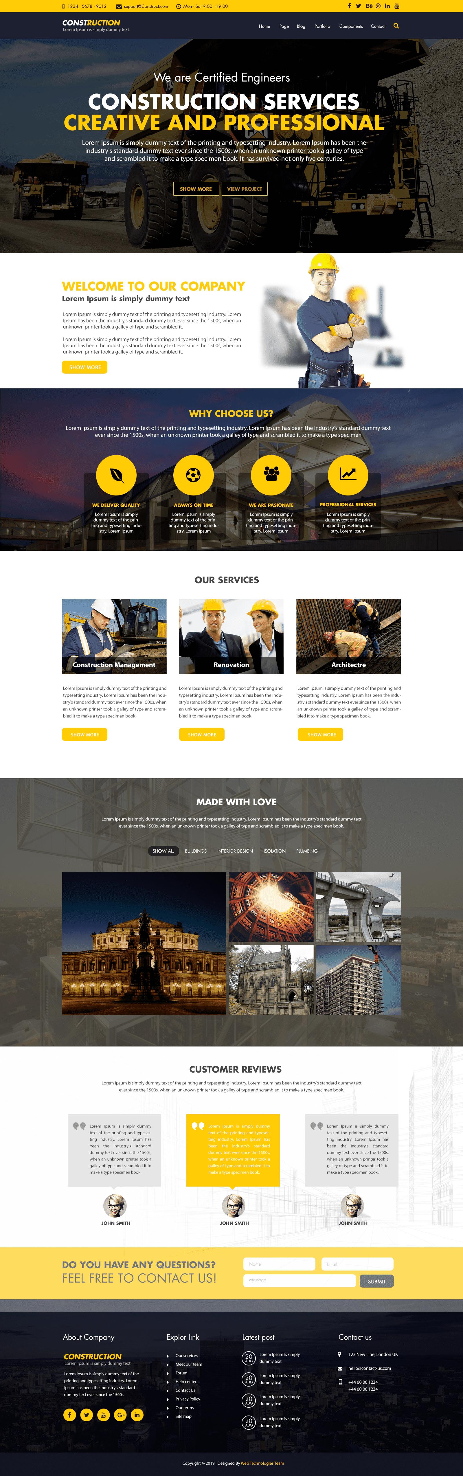 Fast-loading website design using JavaScript and clean PHP code